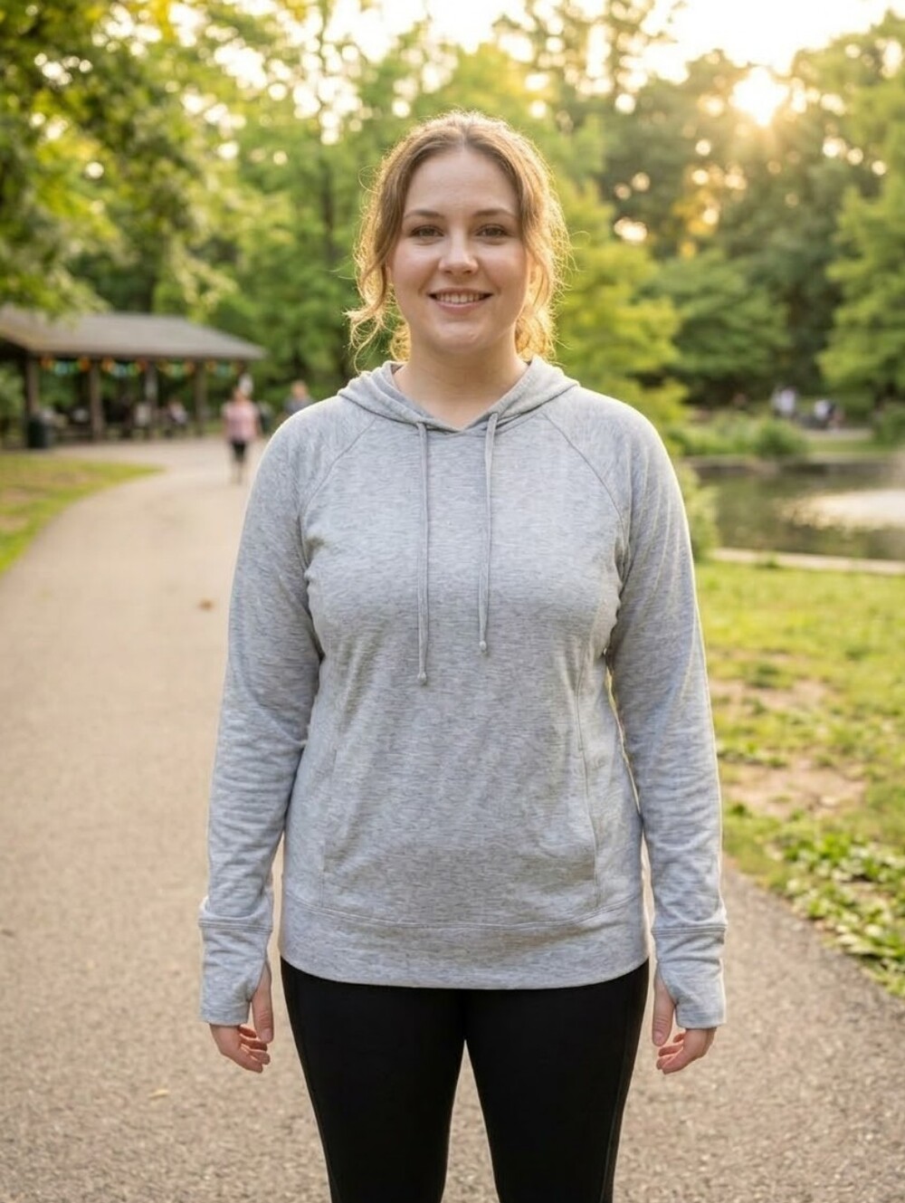 🩶 Torrid Light Heather Gray Crewneck Hoodie Sweater
